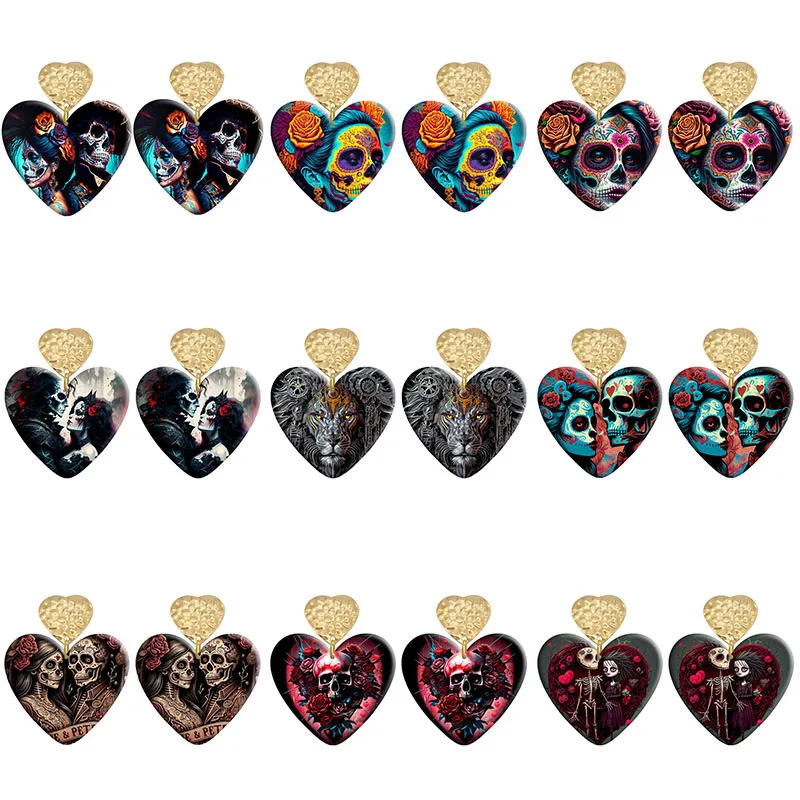 Artist Skull Acrylic Heart Hook Earrings For Women Y2K Piercing Ear Drop Dangle Jewelry R2200
Artist Skull Acrylic Heart Hook Earrings For Women Y2K Piercing Ear Drop Dangle Jewelry R2200
