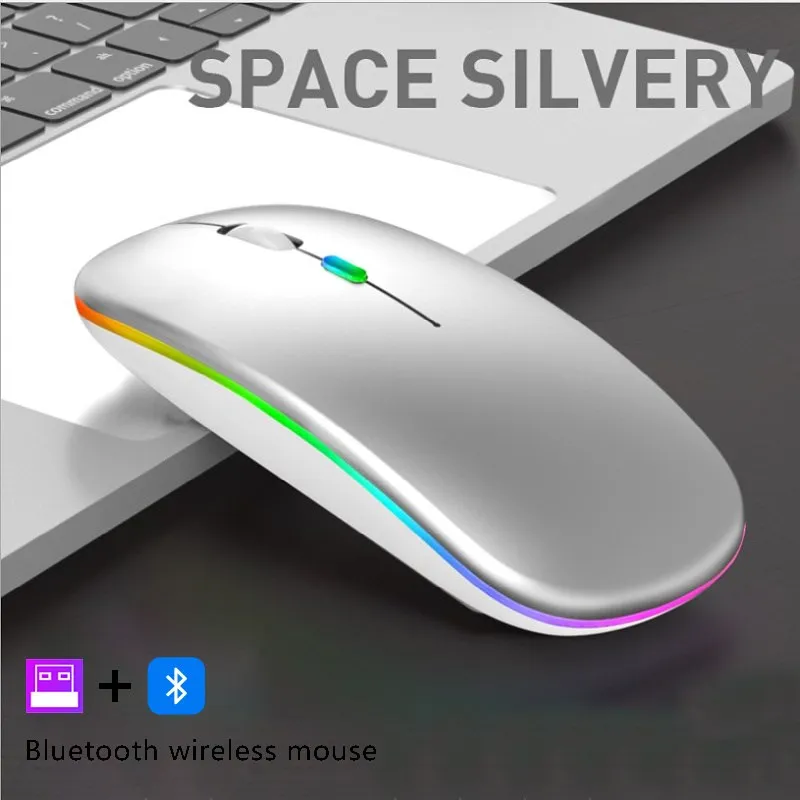 Bluetooth Rechargeable Wireless Mouse 2.4G USB LED Phone Mice For Apple/Macbook/Xiaomi/Samsung/Huawei/Lenovo Laptop PC Tablet
Bluetooth Rechargeable Wireless Mouse 2.4G USB LED Phone Mice For Apple/Macbook/Xiaomi/Samsung/Huawei/Lenovo Laptop PC Tablet