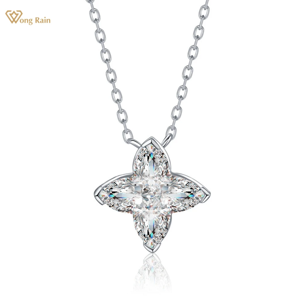Wong Rain 100% 925 Sterling Silver Lab Sapphire Gemstone Four-pointed Star Pendant Necklace for Women Fine Jewelry Free Shipping
Wong Rain 100% 925 Sterling Silver Lab Sapphire Gemstone Four-pointed Star Pendant Necklace for Women Fine Jewelry Free Shipping