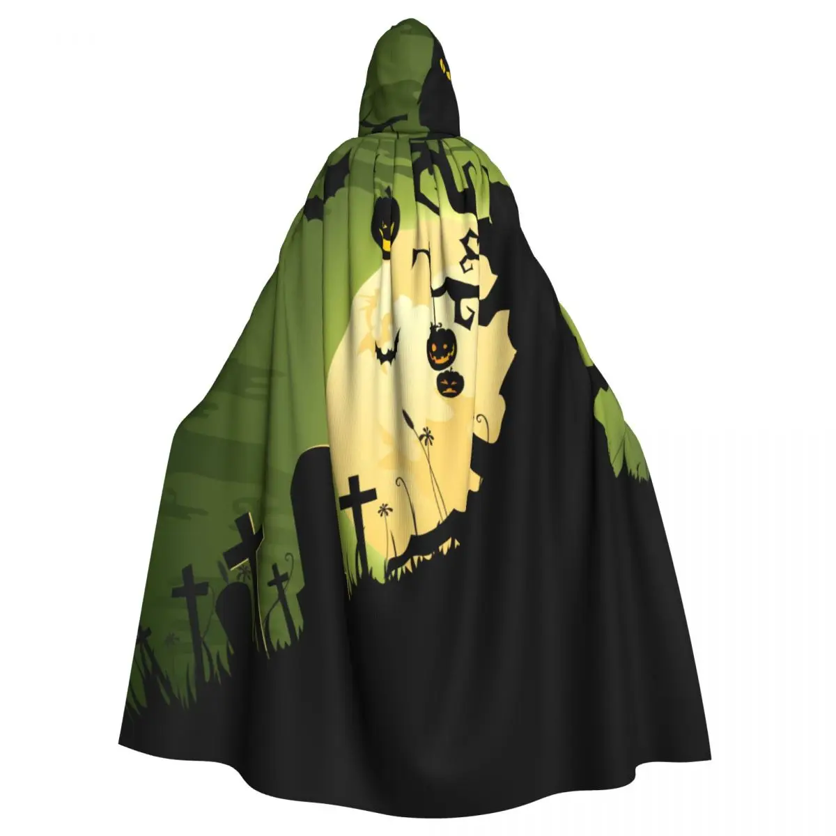 Greenish Halloween Tree And Owl Hooded Cloak Polyester Unisex Witch Cape Costume Accessory
Greenish Halloween Tree And Owl Hooded Cloak Polyester Unisex Witch Cape Costume Accessory