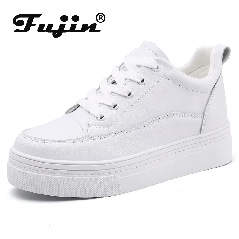 Fujin 6cm Leather Platform Sneakers Wedge Shoes Chunky Sneakers Walking Casual Shoe Leather Casual Shoes Leisure Shoes for Women
Fujin 6cm Leather Platform Sneakers Wedge Shoes Chunky Sneakers Walking Casual Shoe Leather Casual Shoes Leisure Shoes for Women