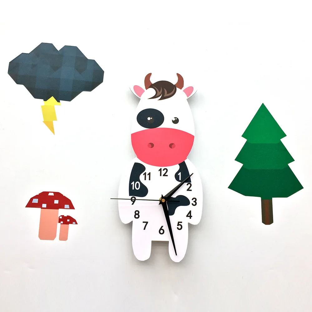 Led Timer Funlife Cute Cartoon Decoration 3D Children's Clock Wall Cow Background Sticker SWC005
Led Timer Funlife Cute Cartoon Decoration 3D Children's Clock Wall Cow Background Sticker SWC005