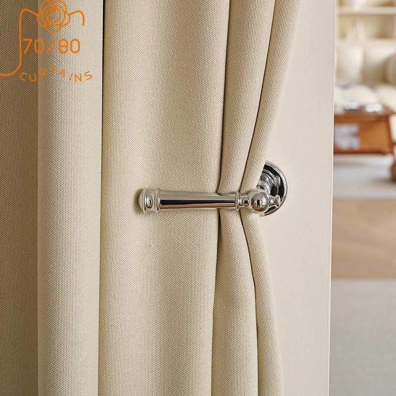 New Japanese Style Cream Color Cotton Linen Imitation Cashmere Blackout Curtains for Living Room Bedroom Custom Home Improvement
New Japanese Style Cream Color Cotton Linen Imitation Cashmere Blackout Curtains for Living Room Bedroom Custom Home Improvement