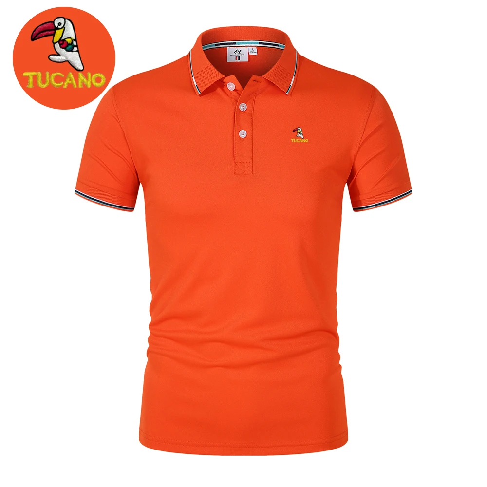 Embroidery TUCANO Men's Breathable Polo Shirt Spring and Summer New Business Leisure High Quality Lapel Polo Shirt for Men
Embroidery TUCANO Men's Breathable Polo Shirt Spring and Summer New Business Leisure High Quality Lapel Polo Shirt for Men