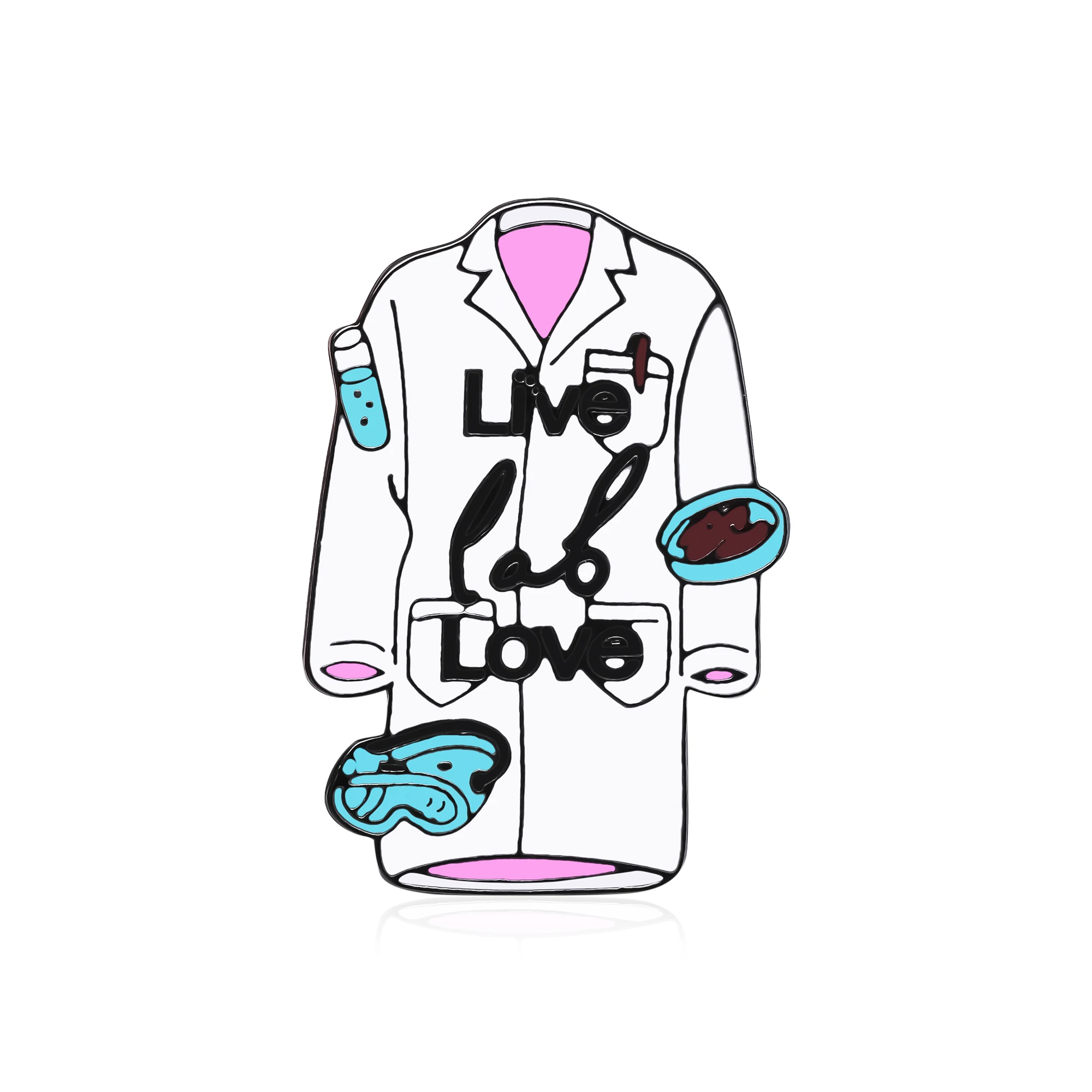 New Chemistry Lab Jacket Enamel Pin Inlay Laboratory Goggles Custard Test Tube "Lab Live" Science Brooch Lapel Badge Collection
New Chemistry Lab Jacket Enamel Pin Inlay Laboratory Goggles Custard Test Tube "Lab Live" Science Brooch Lapel Badge Collection