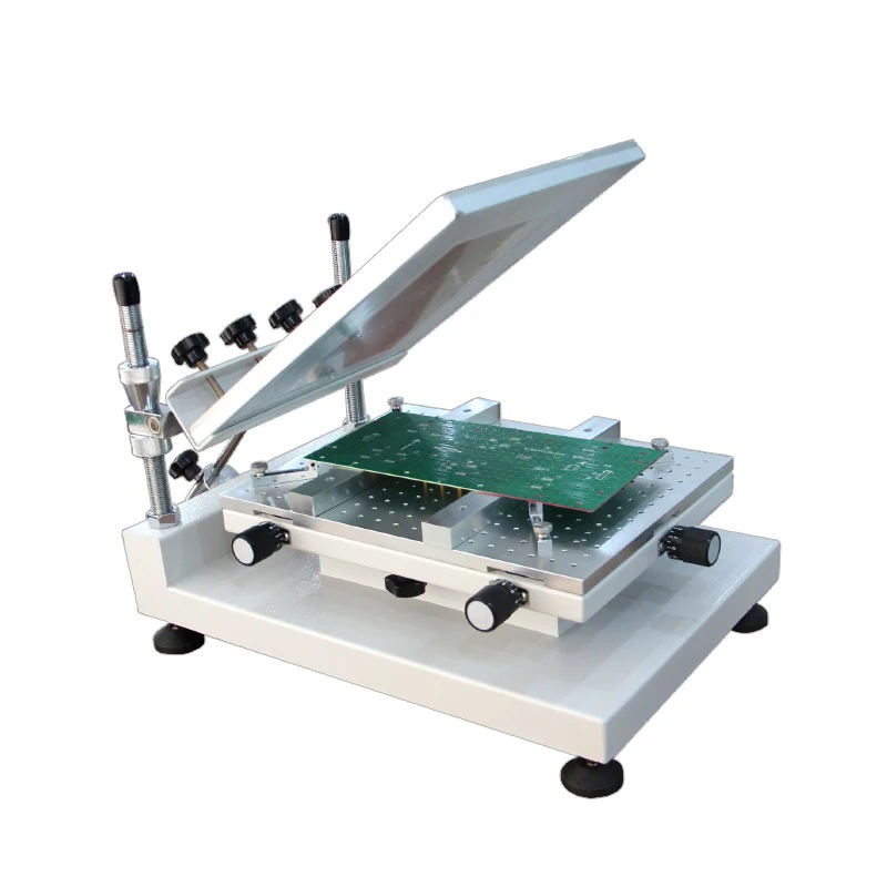 

ZB3040 Manual Solder Paste Stencil Printer 300x400mm High Precision PCB Solder Paste Printer Machine Angle Adjustable With Frame