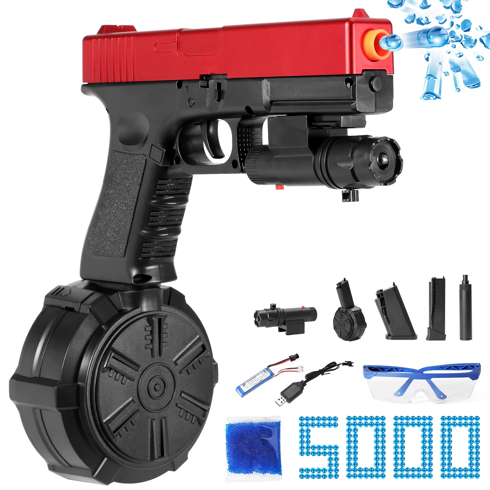 Electric Gel Ball Gun Toy for Outdoor Shooting Games Gel Ball Blaster Toys Water Beads Bullets Water Bomb Gun Toys Birthday Gift
Electric Gel Ball Gun Toy for Outdoor Shooting Games Gel Ball Blaster Toys Water Beads Bullets Water Bomb Gun Toys Birthday Gift