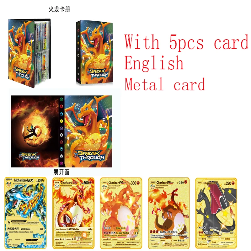 2 шт./компл. Pokemon золотая металлическая карточка с 240 картами, альбом Pikachu GX VMAX Kids, коллекция, блокнот, Боевая карточка, игра, игрушки, подарки
2 шт./компл. Pokemon золотая металлическая карточка с 240 картами, альбом Pikachu GX VMAX Kids, коллекция, блокнот, Боевая карточка, игра, игрушки, подарки