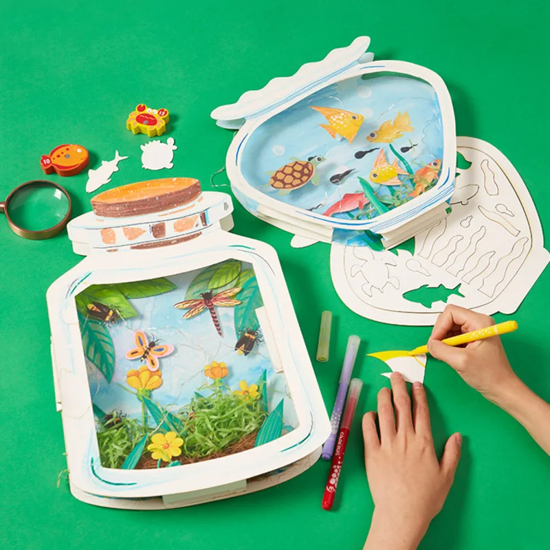 Children DIY The World In Bottle Handmade Craft Toys Materials Package Drawing Educational Kids Gift
Children DIY The World In Bottle Handmade Craft Toys Materials Package Drawing Educational Kids Gift