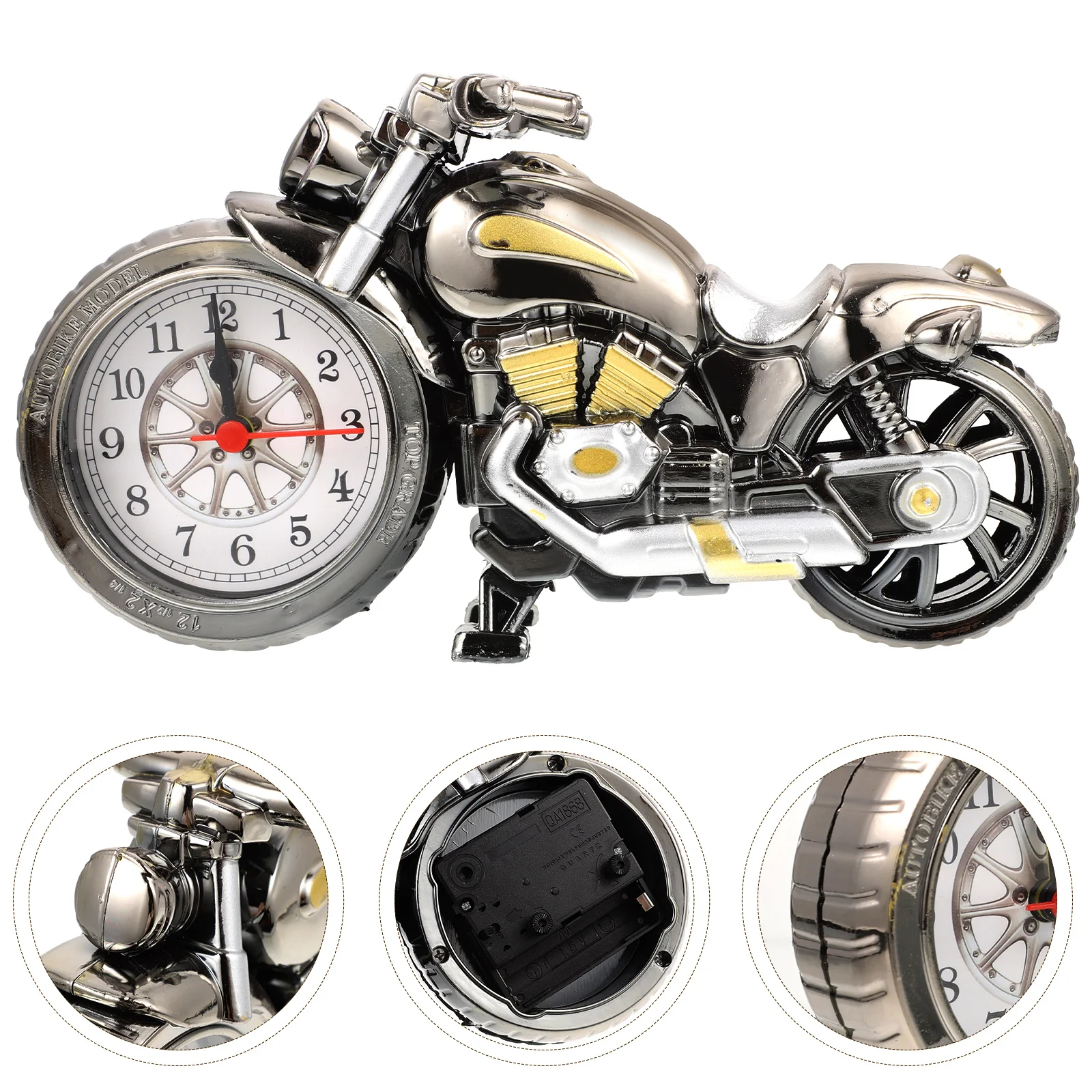 Vintage Desk Clock Motorcycle Tabletop Clock Non Ticking Battery Operated Desk Shelf Clocks Motorcycle Sculpture Home
Vintage Desk Clock Motorcycle Tabletop Clock Non Ticking Battery Operated Desk Shelf Clocks Motorcycle Sculpture Home
