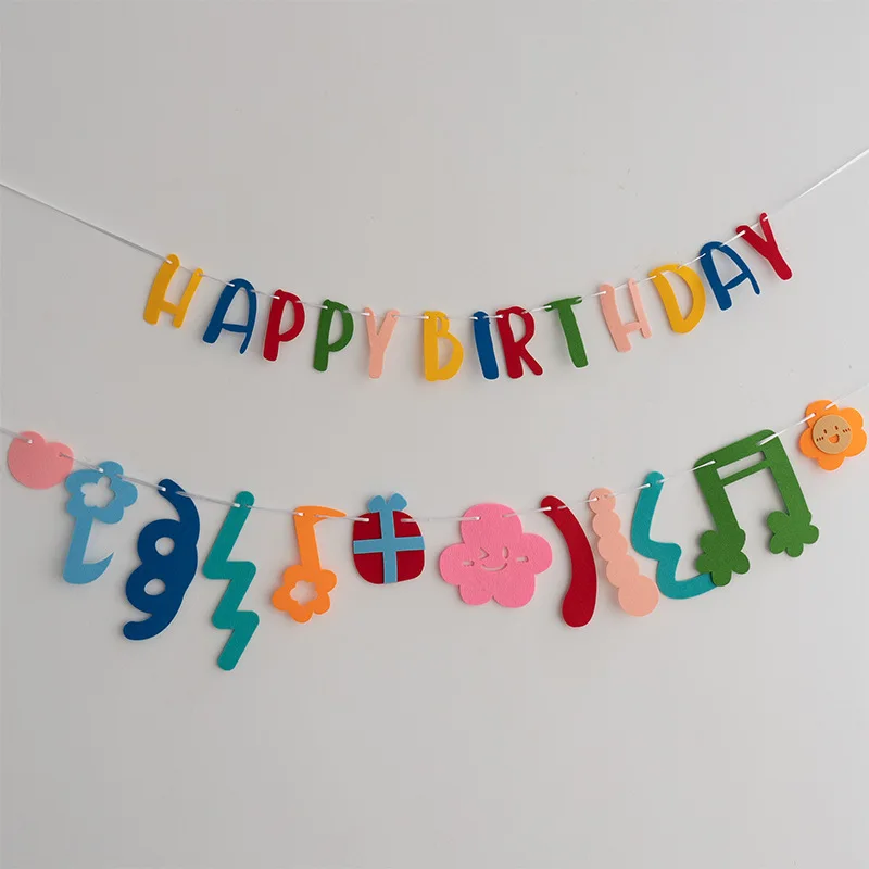 INS Korean Style Party Backdrops Baby Shower Non Woven Garland Kids Birthday Favors Music Banner
INS Korean Style Party Backdrops Baby Shower Non Woven Garland Kids Birthday Favors Music Banner