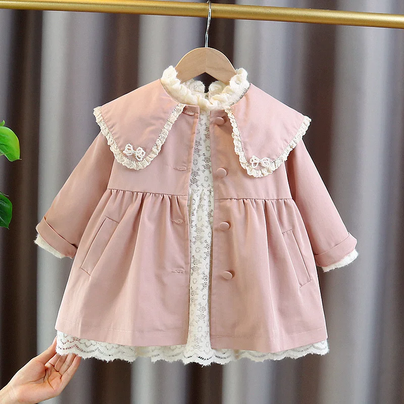 Style Girls Toddler Trench Outerwear Korean Autumn Coats Jackets Children Years Baby Clothing Kids Windbreaker Spring Girls 1-5
Style Girls Toddler Trench Outerwear Korean Autumn Coats Jackets Children Years Baby Clothing Kids Windbreaker Spring Girls 1-5