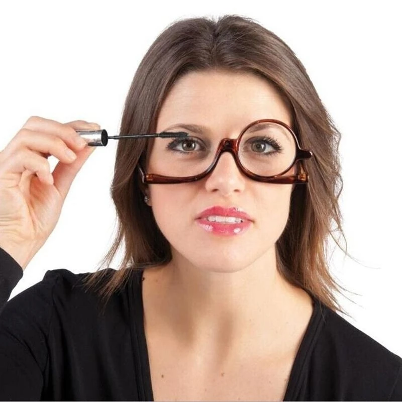 180° Rotating Women Makeup Reading Glasses Folding Eyeglasses Cosmetic Magnifying Glasses
180° Rotating Women Makeup Reading Glasses Folding Eyeglasses Cosmetic Magnifying Glasses
