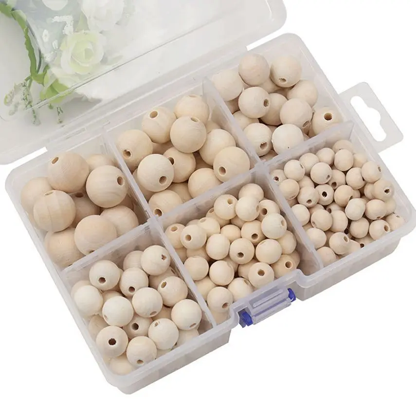 320Pcs DIY Wooden Beads(10/12/14/16/18/20MM) Unfinished Wood Beads for Crafts with Holes Handmade For Jewelry Making Home Decor
320Pcs DIY Wooden Beads(10/12/14/16/18/20MM) Unfinished Wood Beads for Crafts with Holes Handmade For Jewelry Making Home Decor