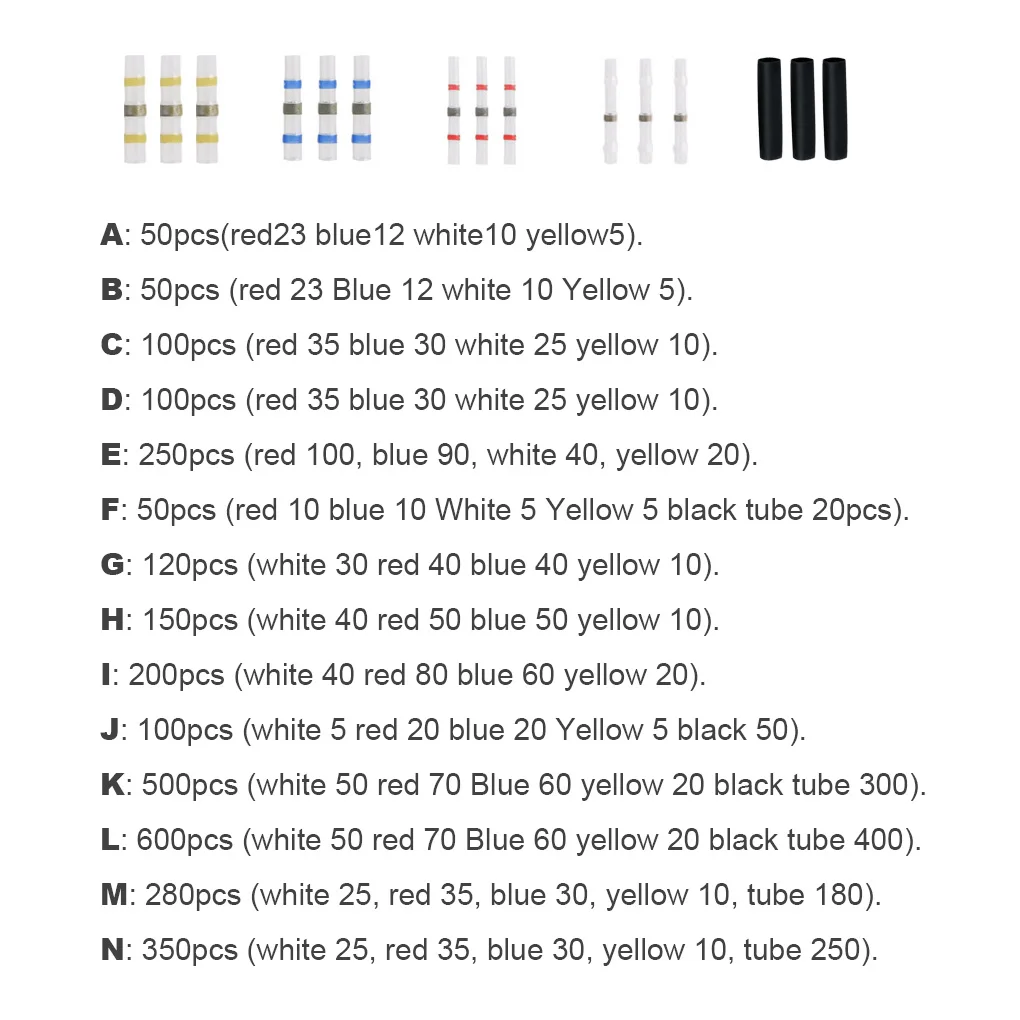 Wire Connector Electrical Terminal Kit 360 Degree Safety Seal Type 13
Wire Connector Electrical Terminal Kit 360 Degree Safety Seal Type 13