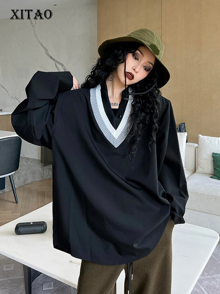 XITAO Solid Casual Loose T-Shirt Women Korea 2022 Autumn New Arrival Personality Fashion V-neck Full Sleeve T-Shirt ZY7481
XITAO Solid Casual Loose T-Shirt Women Korea 2022 Autumn New Arrival Personality Fashion V-neck Full Sleeve T-Shirt ZY7481