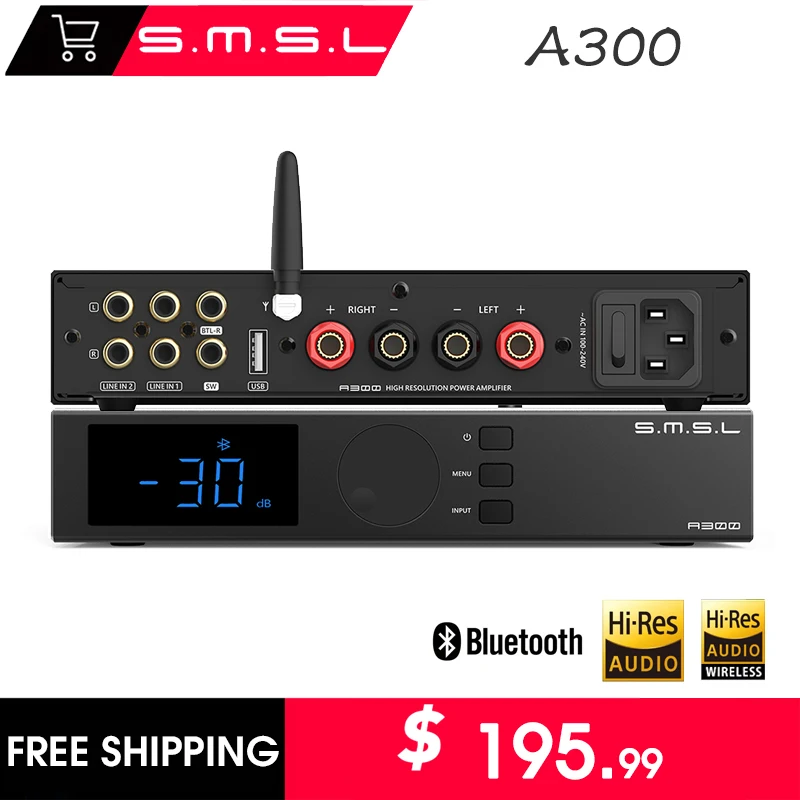 SMSL A300 Hi-res Bluetooth 2,1 Усилитель мощности 165 аудиосистема HIFI AMP 330 Вт * 2 BTL Вт сабвуфер с запатентованными звуковыми эффектами
SMSL A300 Hi-res Bluetooth 2,1 Усилитель мощности 165 аудиосистема HIFI AMP 330 Вт * 2 BTL Вт сабвуфер с запатентованными звуковыми эффектами