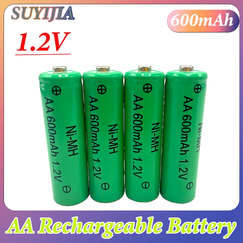 AA 1.2V 600mAh NI-MH Rechargeable Battery for Camera Microphone Flashlight Remote Control MP3/MP4 Player Electric Shaver
AA 1.2V 600mAh NI-MH Rechargeable Battery for Camera Microphone Flashlight Remote Control MP3/MP4 Player Electric Shaver