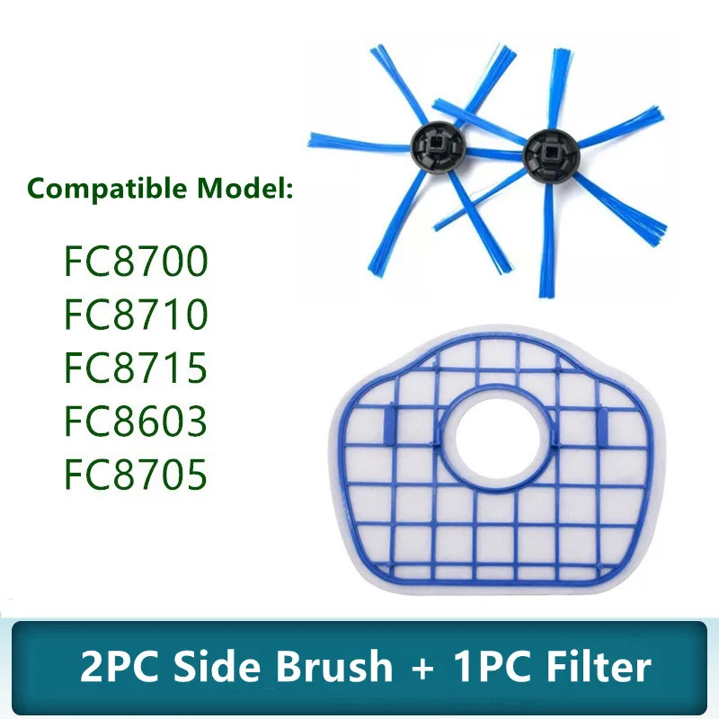 Vacuum Cleaner Side Brush & HEPA Filter Screen for Philips Robot Vacuum FC8700/FC8710/FC8715/FC8603 Cleaner Accessories
Vacuum Cleaner Side Brush & HEPA Filter Screen for Philips Robot Vacuum FC8700/FC8710/FC8715/FC8603 Cleaner Accessories