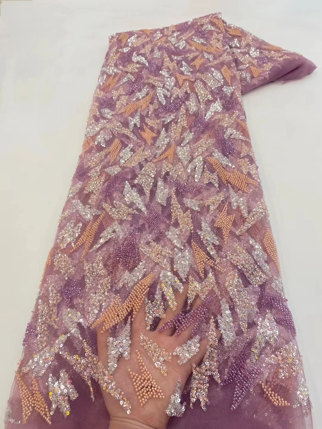 net lace fabric with beads for party dresses white sequin 2022 french mesh embroidery fabrics quality 2023 new africa high 5yard
net lace fabric with beads for party dresses white sequin 2022 french mesh embroidery fabrics quality 2023 new africa high 5yard