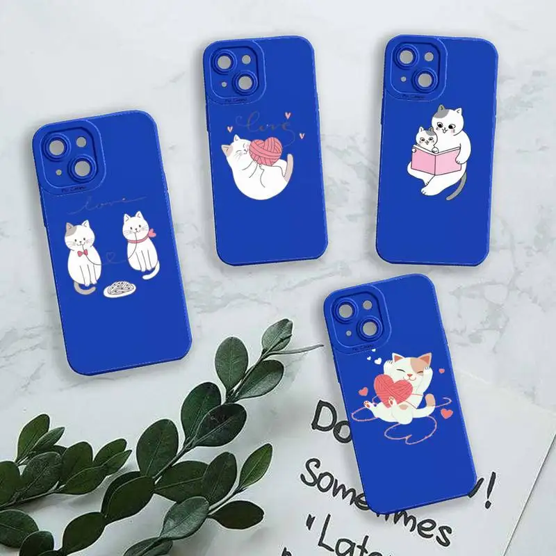 Cute Cat Painting cartoon Phone Case For iPhone 13 12 11 Pro MAX Mini X XS XR 7 8 Plus Liquid Silicone Klein Blue
Cute Cat Painting cartoon Phone Case For iPhone 13 12 11 Pro MAX Mini X XS XR 7 8 Plus Liquid Silicone Klein Blue