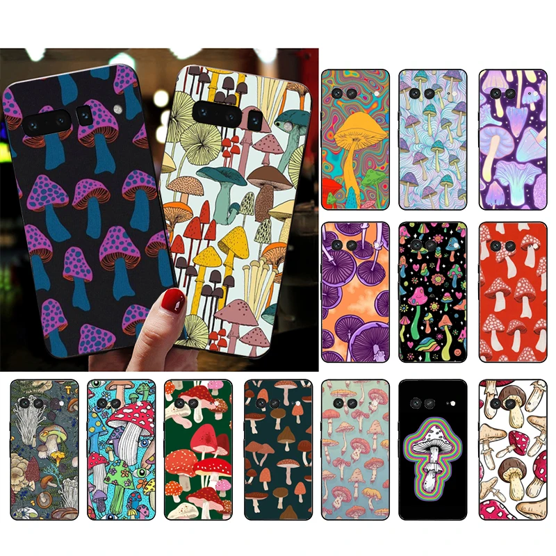 

Phone Case for Google Pixel 7 Pro 7 6A 6 Pro 5A 4A 3A Pixel 4 XL Pixel 5 6 4 3 XL 3A XL 2 XL Mushrooms Case