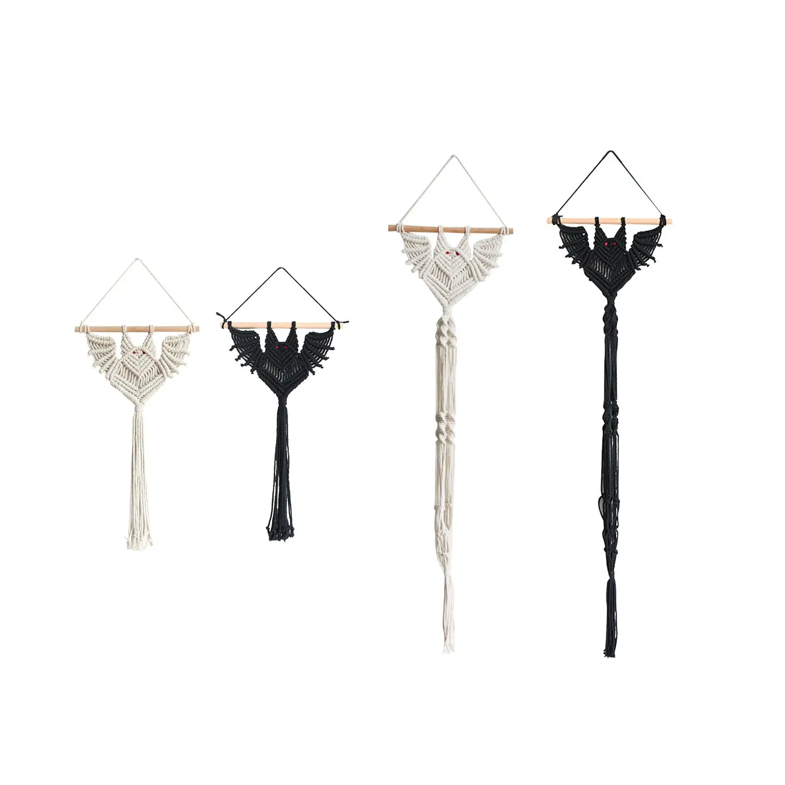 Woven Wall Hanging Macrame Tapestry Bat Appearance Rustic Braided Wall Art Decor Long Tassel for Party Wedding or Photo Prop
Woven Wall Hanging Macrame Tapestry Bat Appearance Rustic Braided Wall Art Decor Long Tassel for Party Wedding or Photo Prop