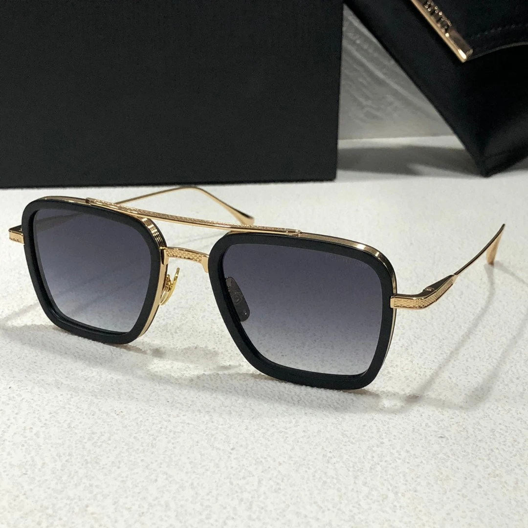 

A DITA FLIGHT 006 18K Size 52-22 Top High Quality Sunglasses for Men Titanium Style Fashion Design Sunglasses for Women with box