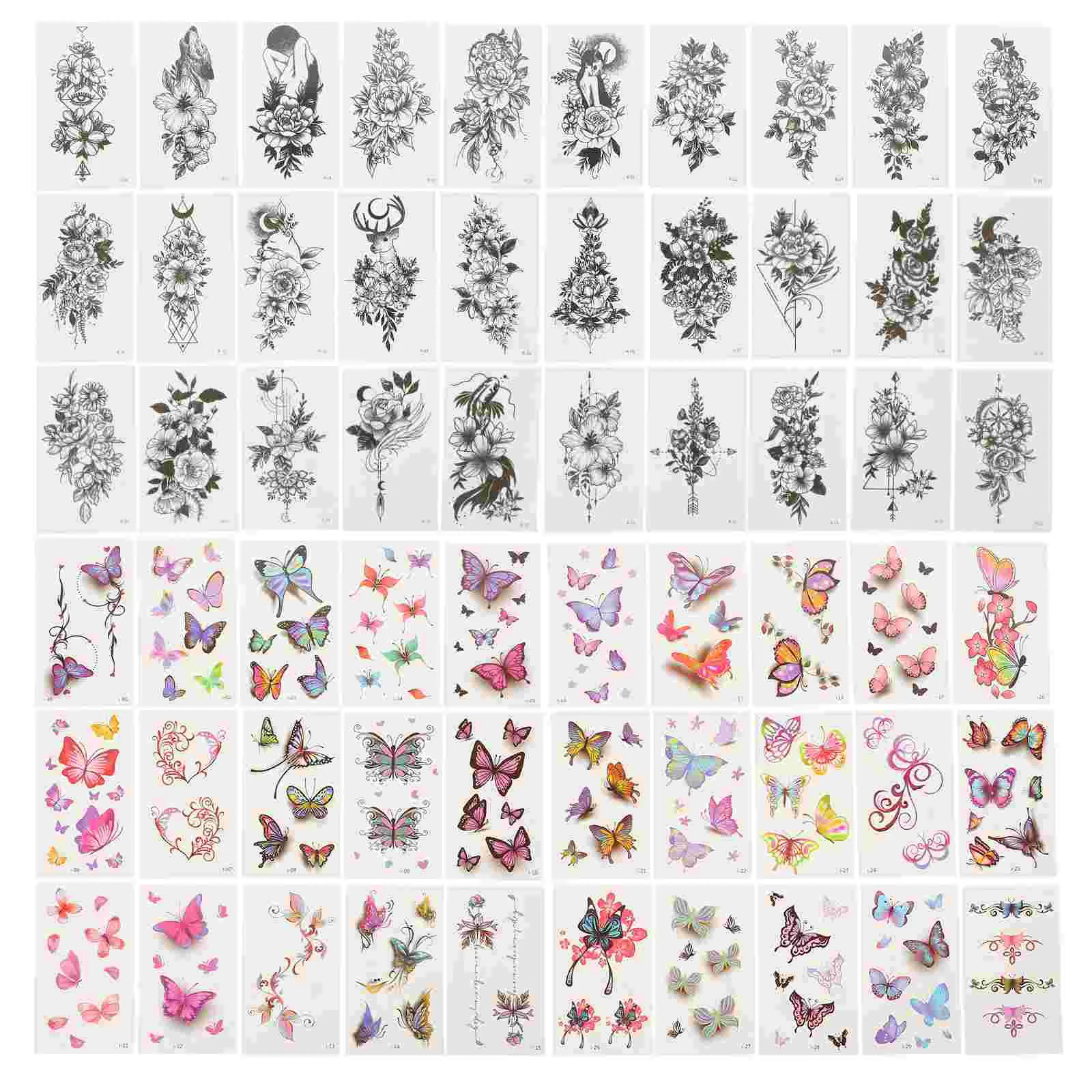 Тату-наклейки для взрослых, 60 шт.
Тату-наклейки для взрослых, 60 шт.