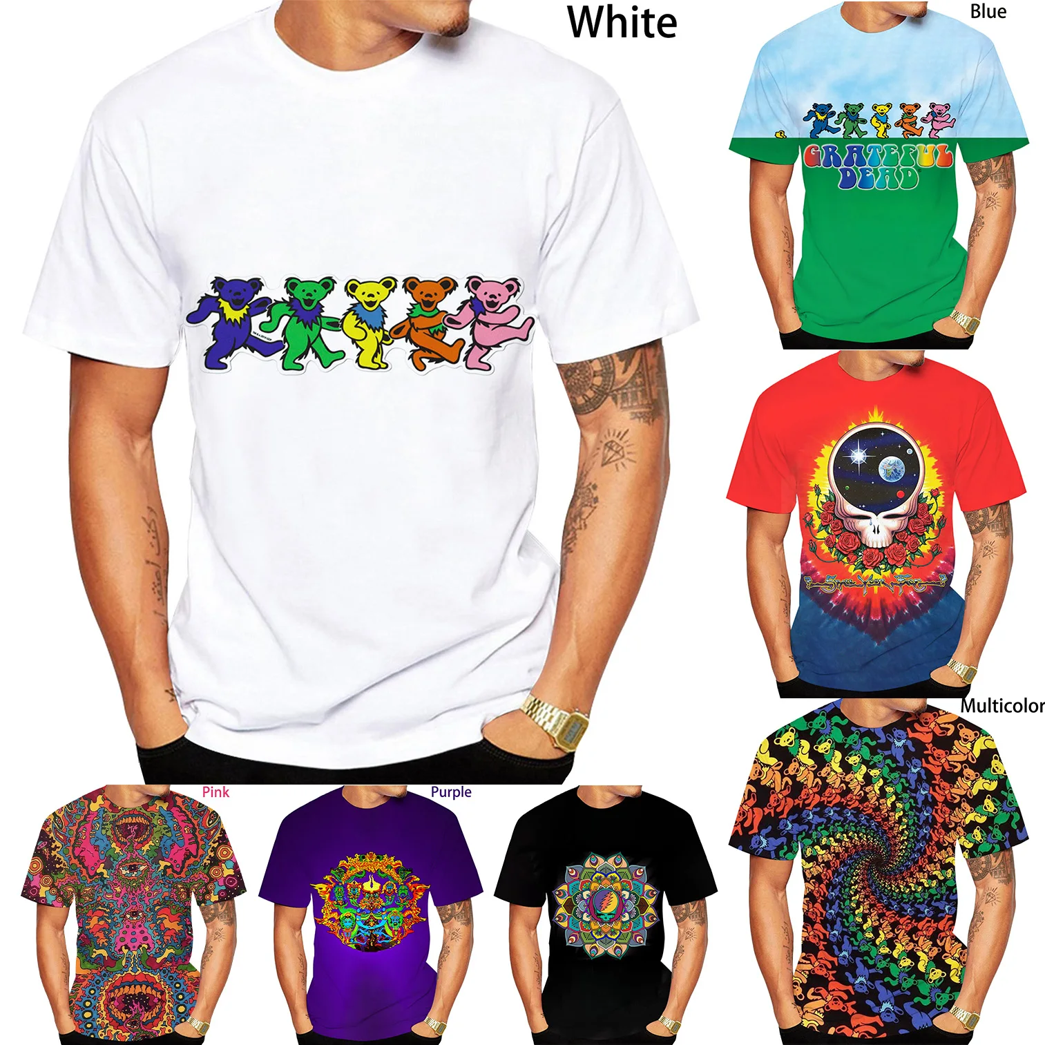 Newest Fashion 3D Printing Grateful Dead T Shirt Cool Short Sleeved T-Shirt Hot Men/Women tshirt Unisex Summer Tees
Newest Fashion 3D Printing Grateful Dead T Shirt Cool Short Sleeved T-Shirt Hot Men/Women tshirt Unisex Summer Tees