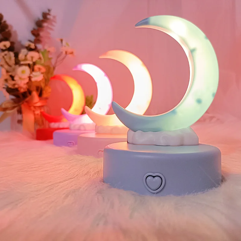 Table Lamp Fantastic Children's Night Light Crescent Moon Moon Clouds Glow Luminous Toy Lighting Lamp Plastic Light Luminous
Table Lamp Fantastic Children's Night Light Crescent Moon Moon Clouds Glow Luminous Toy Lighting Lamp Plastic Light Luminous