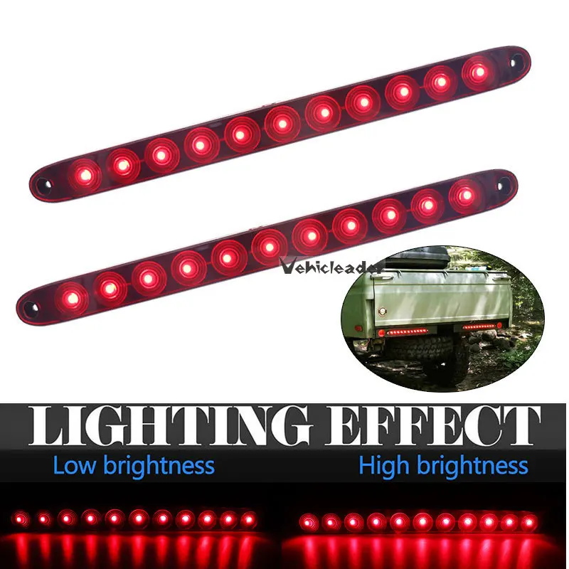 Стоп-сигнал для грузовика, прицепа, 11 светодиодный одов, 12 В 
Стоп-сигнал для грузовика, прицепа, 11 светодиодный одов, 12 В