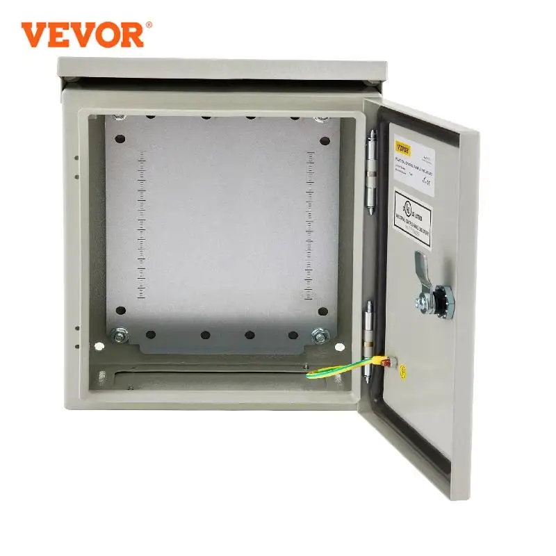 

VEVOR Electrical Enclosure Box Junction Box Carbon Steel IP65 Waterproof UL Certified NEMA 4 for Outdoor Protecting Circuit Wire