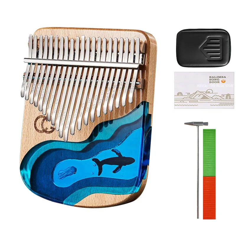 

17 Tone Kalimba Musical Instrument Wood Thumb Finger Piano With Accessories Christmas Gifts For Beginner Kids Music Lover Kids