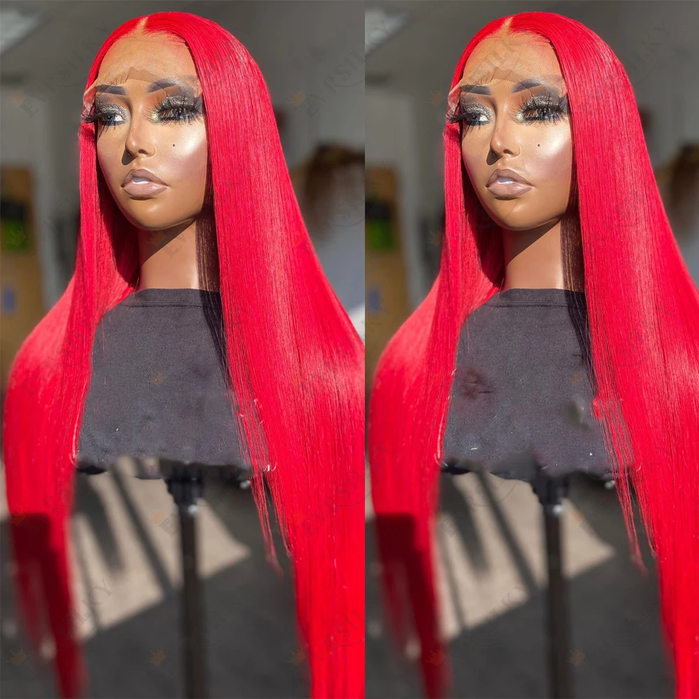 Straight Red Color 360 Frontal Human Hair Wigs Natural Hairline 200 Density 13X6 Transparent Lace Front Wig for Black Women
Straight Red Color 360 Frontal Human Hair Wigs Natural Hairline 200 Density 13X6 Transparent Lace Front Wig for Black Women