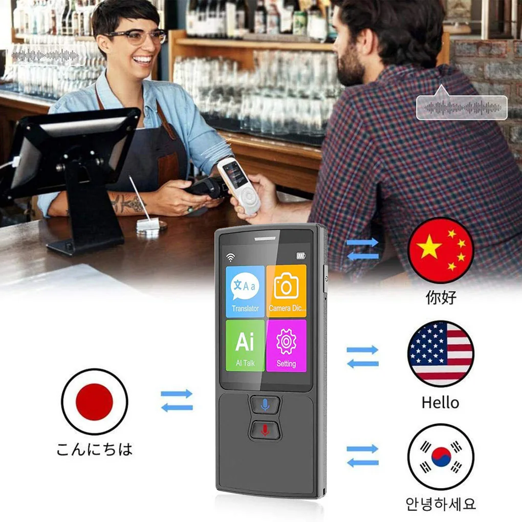 WiFi Translator Portable 2 4-inch TFT 512M 4G Precise Travelling Business Meeting Interpreter Translating Machine White
WiFi Translator Portable 2 4-inch TFT 512M 4G Precise Travelling Business Meeting Interpreter Translating Machine White