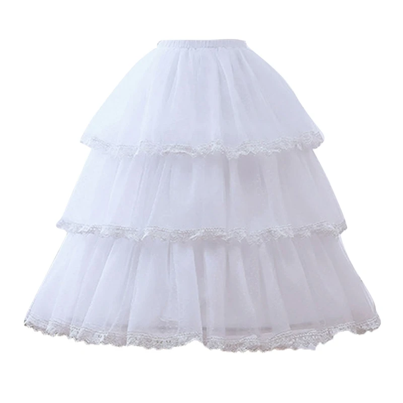 Women Crinoline Petticoat 3-Hoop Skirt Adjustable Length Ball Gown Short Slip Girls Underskirt for Wedding Bridal Dress
Women Crinoline Petticoat 3-Hoop Skirt Adjustable Length Ball Gown Short Slip Girls Underskirt for Wedding Bridal Dress