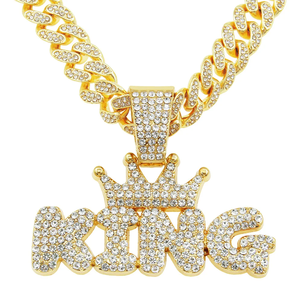 European And American Hip-hop Men's Hipster Cool Smooth King Letter Pendant Necklace
European And American Hip-hop Men's Hipster Cool Smooth King Letter Pendant Necklace