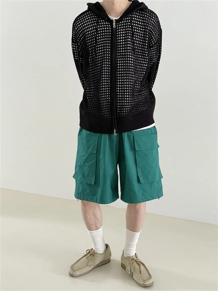Hollow Out Cardigan Sweaters Men Knitted Summer Casual Breathe Fashion Clothing Hooded Lightweight Coats 2023 New
Hollow Out Cardigan Sweaters Men Knitted Summer Casual Breathe Fashion Clothing Hooded Lightweight Coats 2023 New