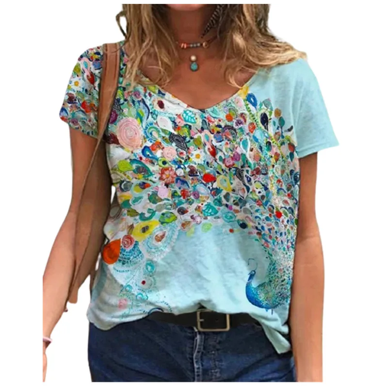 3D Butterfly Print T-shirt Women 2021 V-Neck Loose Tops 3XL Oversized Casual Short Sleeve T-shirt Plus Size Women Clothes 2022
3D Butterfly Print T-shirt Women 2021 V-Neck Loose Tops 3XL Oversized Casual Short Sleeve T-shirt Plus Size Women Clothes 2022