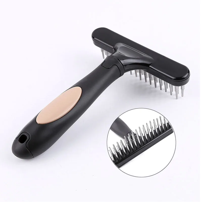 Pet Slicker Brush Cat Dog Grooming Undercoat Comb Grooming Raker for Short or Long Hair with Double Row of Stainless Steel Pins
Pet Slicker Brush Cat Dog Grooming Undercoat Comb Grooming Raker for Short or Long Hair with Double Row of Stainless Steel Pins