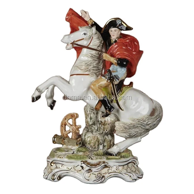 Napoleon Riding Horse Ceramic Statue Fine Porcelain Napoleon Figurines for Home Decor
Napoleon Riding Horse Ceramic Statue Fine Porcelain Napoleon Figurines for Home Decor