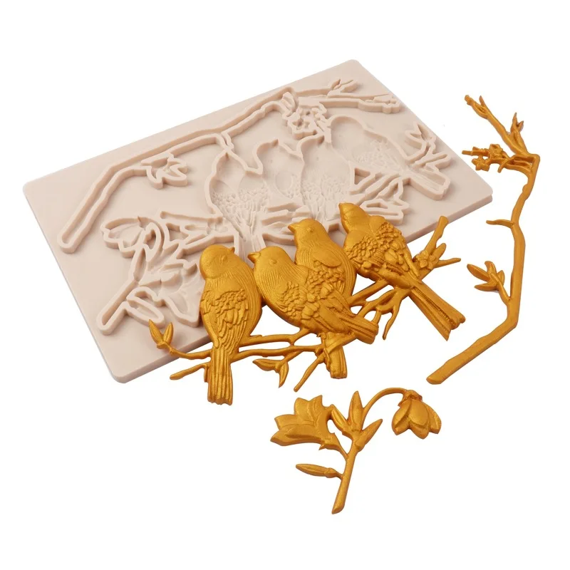 Flower Pearl Woven Bag Bird Silicone Mold For Fondant Chocolate Epoxy Resin Mold Pastry Cake Decorating Kitchen Accessories 
Flower Pearl Woven Bag Bird Silicone Mold For Fondant Chocolate Epoxy Resin Mold Pastry Cake Decorating Kitchen Accessories