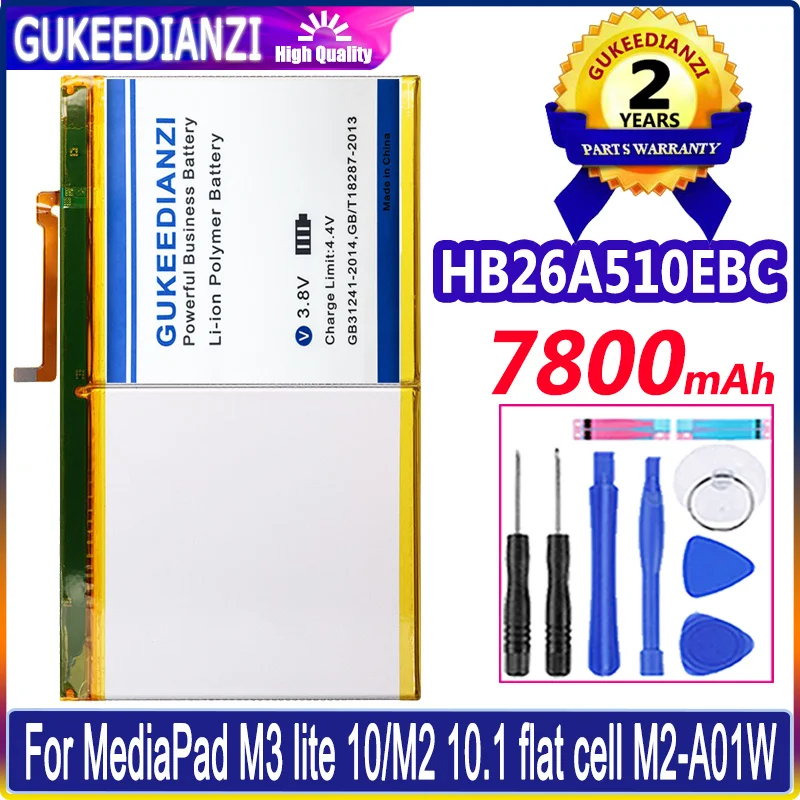 For HUAWEI HB26A510EBC Battery For Huawei MediaPad M3 Lite M3Lite 10 HDN-W09 BAH-L01 BAH-L09 BAH-W09 BAH-AL00 7800mAh Batteria
For HUAWEI HB26A510EBC Battery For Huawei MediaPad M3 Lite M3Lite 10 HDN-W09 BAH-L01 BAH-L09 BAH-W09 BAH-AL00 7800mAh Batteria