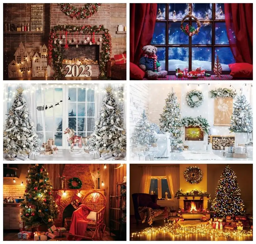 Laeacco Christmas Fireplace Photo Backdrop Interior Xmas Tree Gift Stockings New Year Kid Child Portrait Photography Background
Laeacco Christmas Fireplace Photo Backdrop Interior Xmas Tree Gift Stockings New Year Kid Child Portrait Photography Background