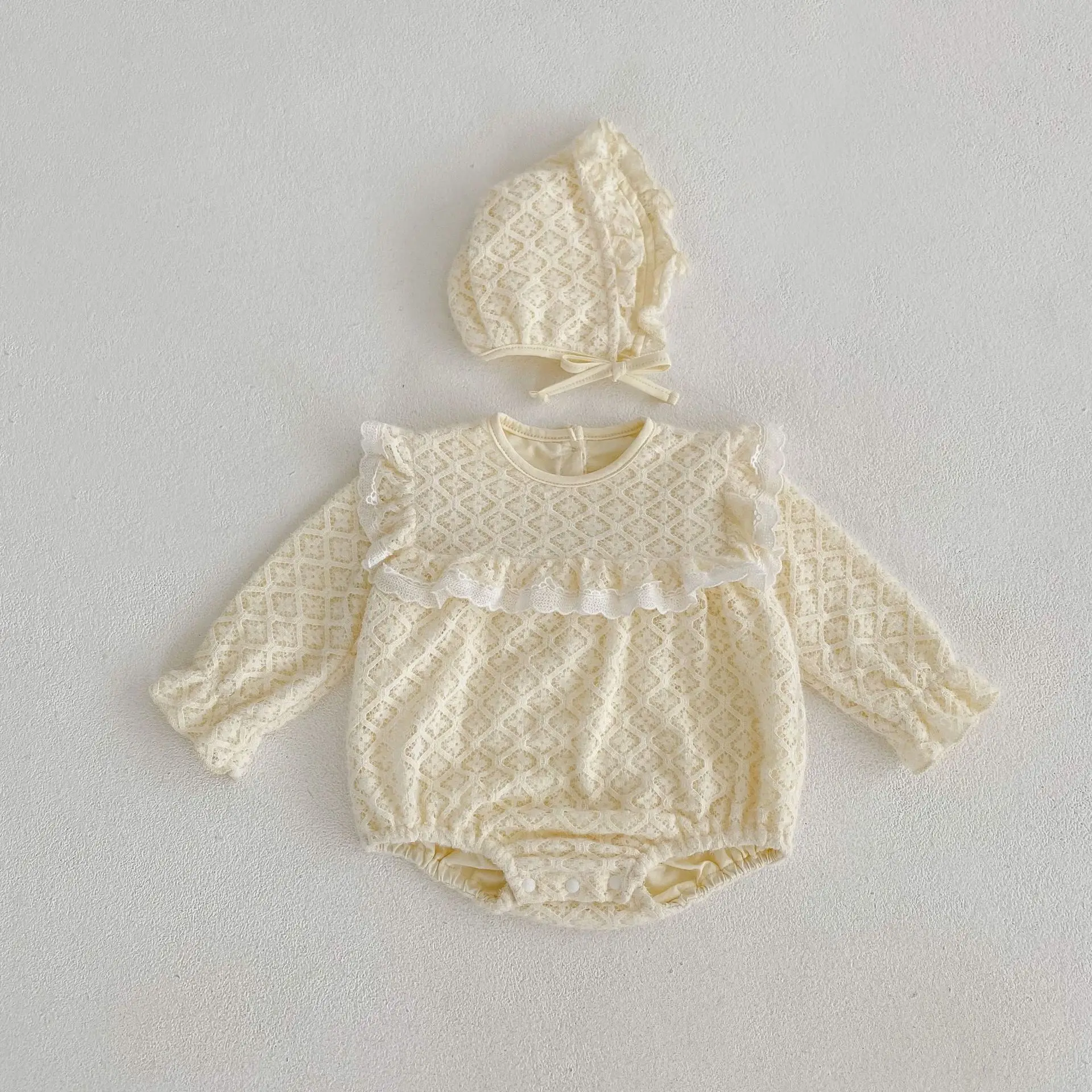 2022 Autumn New 0-2 Years Girl Baby Diamond Plaid Lace Bodysuit Boy Toddler Long Sleeve Romper Infant Cotton Solid One-piece
2022 Autumn New 0-2 Years Girl Baby Diamond Plaid Lace Bodysuit Boy Toddler Long Sleeve Romper Infant Cotton Solid One-piece