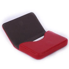 Solid Color PU Leather Business Card Holder Name Card Holder Card Book Large Capacity Card Package Card Holder Card Organizers