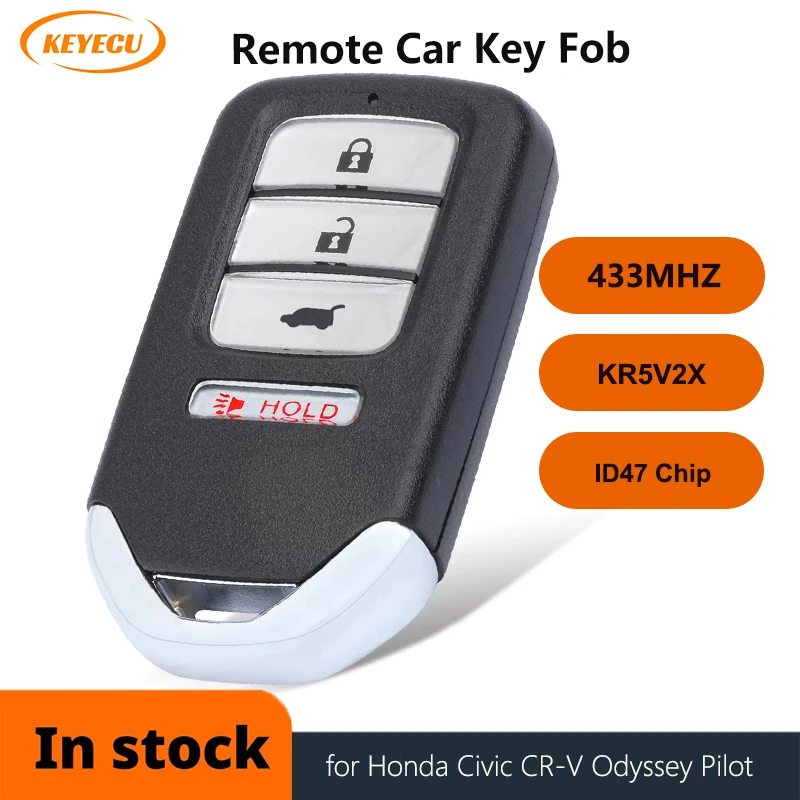 KEYECU KR5V2X умная фотография, 4 кнопки, 433 МГц, ID47, чип для Honda Civic, фотография летчика 2016, 2017, 2018, 2019
KEYECU KR5V2X умная фотография, 4 кнопки, 433 МГц, ID47, чип для Honda Civic, фотография летчика 2016, 2017, 2018, 2019