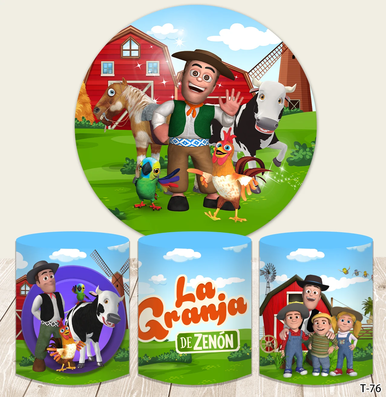La Granja De znoon фотография круглый фон Дети День Рождения Круглый фон ферма корова мультфильм фото стенд реквизит крышки
La Granja De znoon фотография круглый фон Дети День Рождения Круглый фон ферма корова мультфильм фото стенд реквизит крышки