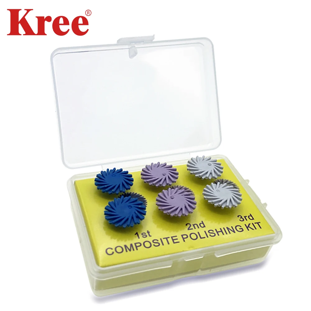 6 Pcs Set Dental Composite Polishing Disc Kit RA Diamond 3-stage Polish System 14mm Wheel Rubber Polisher Dentist Tools
6 Pcs Set Dental Composite Polishing Disc Kit RA Diamond 3-stage Polish System 14mm Wheel Rubber Polisher Dentist Tools